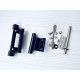 Петля віконно-дверна 2002 Stublina для алюмінієвого вікна трикрила з кріпленням чорна