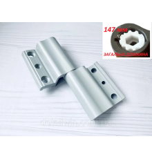 Петля для алюминиевых дверей 2006 года Stublina двукрылая серая 120 кг.