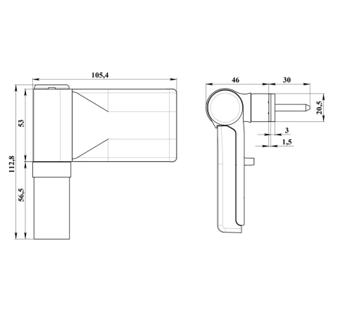 Петля дверна DHV 140 кг для металопластикових дверей біла для ПВХ