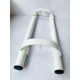Ручка для металопластикової двері пряма труба біла 500 мм