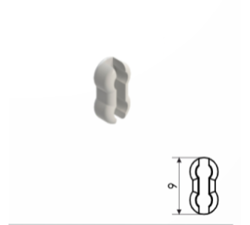 Замок цепи безопасный 3,2*4,0 Mini Set прозрачный