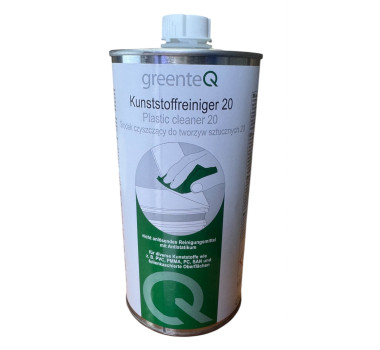 Очищувач профілю металопластикових ПВХ вікон GreenteQ 20 для легких подряпин та потертостей