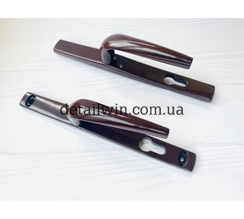 Ручка натискна дверна 25/92 Stublina коричневий Ral 8017