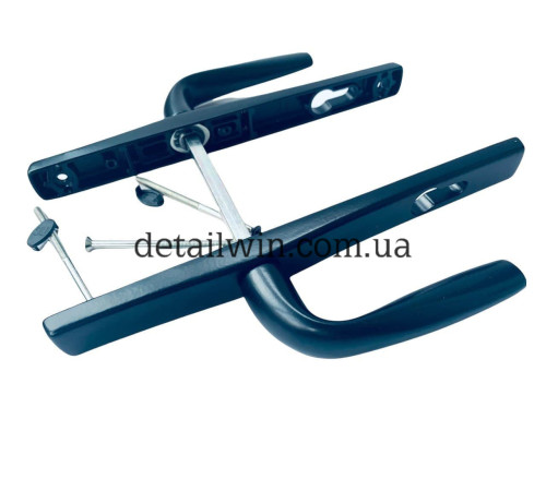 Ручка нажимная дверная 25/85 Stublina черный Ral 9005