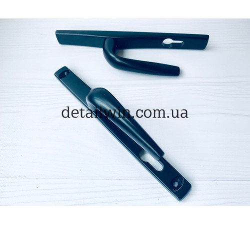 Ручка нажимная дверная 25/85 Stublina черный Ral 9005