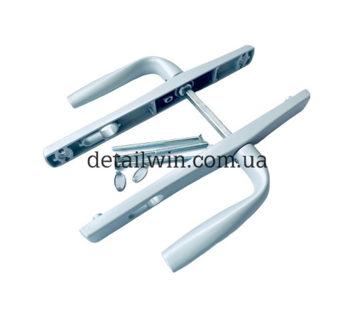 Ручка нажимная дверная 25/85 Stublina серый Ral 9006