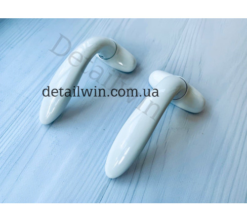 Ручка дверна натискна для алюмінієвих дверей Stublina Ral 9016 біла 1032.00