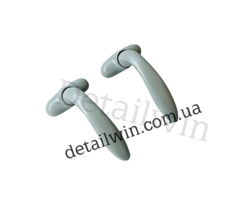 Ручка нажимная Stublina для алюминиевых дверей Ral 9006 серая 1032