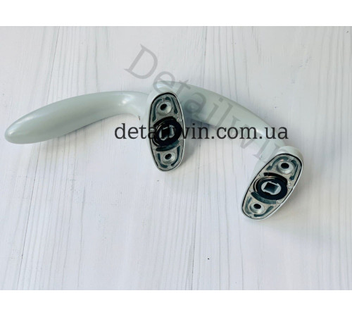 Ручка нажимная Stublina для алюминиевых дверей Ral 9006 серая 1032