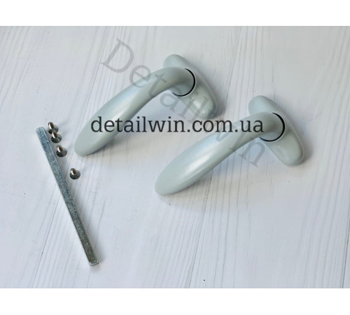 Ручка нажимная Stublina для алюминиевых дверей Ral 9006 серая 1032