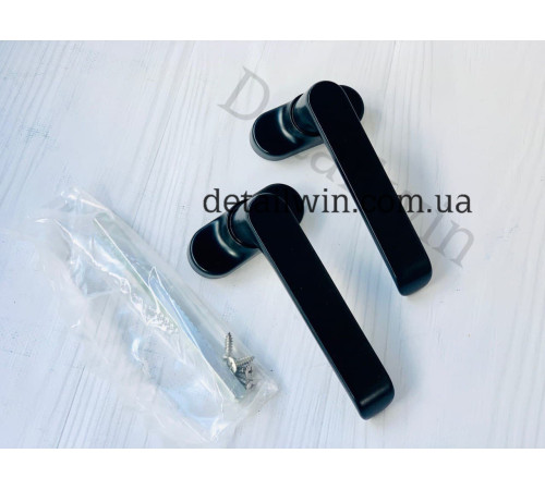 Ручка натискна для алюмінієвих дверей Stublina 1132 чорна Ral 9005