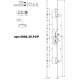 Замок рейка Stublina D35/92 длина 2200 с роликом U-образная для алюминиевых дверей 3 точки запирания