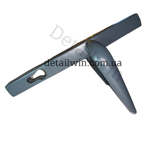Ручка нажимная дверная 25/92 Stublina антрацит Ral 7016
