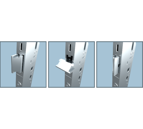 Замок рейка дверной 25/92/2000 с защелкой работа от ручки AXOR D1005-25-N03